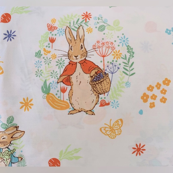 SALE -Beatrix Potter Peter Rabbit Peter Cottontail Easter Cotton Sheet Set-Queen - Picture 5 of 7